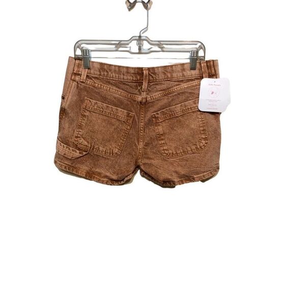 ISABEL Side Panels Short  2 Rust Cotton/Polyester/Spandex - Picture 2 of 4